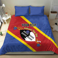 Personalized Eswatini National Flag Day Bedding Set Nguni Shield Flag Style