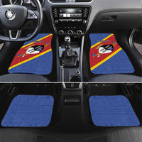 Personalized Eswatini National Flag Day Car Mats Nguni Shield Flag Style