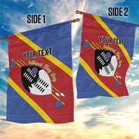 Personalized Eswatini National Flag Day Garden Flag Nguni Shield Flag Style