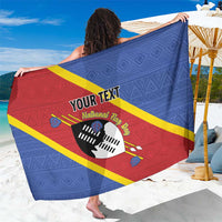Personalized Eswatini National Flag Day Sarong Nguni Shield Flag Style