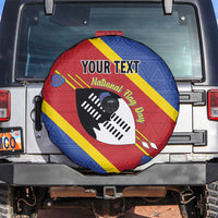 Personalized Eswatini National Flag Day Spare Tire Cover Nguni Shield Flag Style