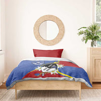 Eswatini Bedding Set Nguni Shield Edelweiss Flower