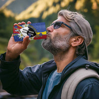 Eswatini 4 in 1 Can Cooler Tumbler Nguni Shield Edelweiss Flower