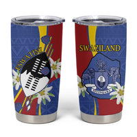 Eswatini Tumbler Cup Nguni Shield Edelweiss Flower