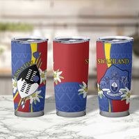 Eswatini Tumbler Cup Nguni Shield Edelweiss Flower