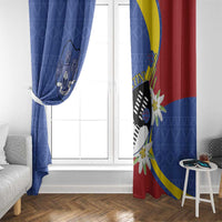 Eswatini Window Curtain Nguni Shield Edelweiss Flower
