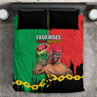Ibrahim Traore Bedding Set Faso Rises Our Soil Our Rules