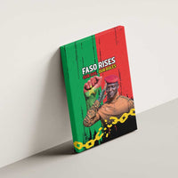 Ibrahim Traore Canvas Wall Art Faso Rises Our Soil Our Rules