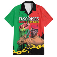 Ibrahim Traore Family Matching Puletasi and Hawaiian Shirt Faso Rises Our Soil Our Rules