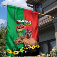 Ibrahim Traore Garden Flag Faso Rises Our Soil Our Rules