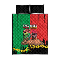 Ibrahim Traore Quilt Bed Set Faso Rises Our Soil Our Rules