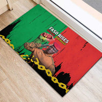 Ibrahim Traore Rubber Doormat Faso Rises Our Soil Our Rules