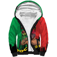 Ibrahim Traore Sherpa Hoodie Faso Rises Our Soil Our Rules