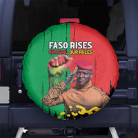 Ibrahim Traore Spare Tire Cover Faso Rises Our Soil Our Rules