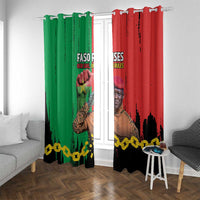 Ibrahim Traore Window Curtain Faso Rises Our Soil Our Rules