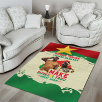 Ibrahim Traore Thomas Sankara Area Rug Make Burkina Faso Great Again