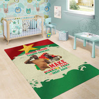 Ibrahim Traore Thomas Sankara Area Rug Make Burkina Faso Great Again