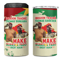 Ibrahim Traore Thomas Sankara 4 in 1 Can Cooler Tumbler Make Burkina Faso Great Again