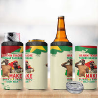 Ibrahim Traore Thomas Sankara 4 in 1 Can Cooler Tumbler Make Burkina Faso Great Again