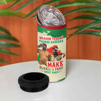 Ibrahim Traore Thomas Sankara 4 in 1 Can Cooler Tumbler Make Burkina Faso Great Again