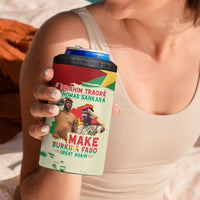 Ibrahim Traore Thomas Sankara 4 in 1 Can Cooler Tumbler Make Burkina Faso Great Again