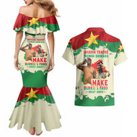 Ibrahim Traore Thomas Sankara Couples Matching Mermaid Dress and Hawaiian Shirt Make Burkina Faso Great Again