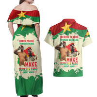 Ibrahim Traore Thomas Sankara Couples Matching Off Shoulder Maxi Dress and Hawaiian Shirt Make Burkina Faso Great Again