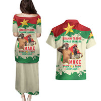Ibrahim Traore Thomas Sankara Couples Matching Puletasi and Hawaiian Shirt Make Burkina Faso Great Again