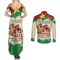 Ibrahim Traore Thomas Sankara Couples Matching Summer Maxi Dress and Long Sleeve Button Shirt Make Burkina Faso Great Again