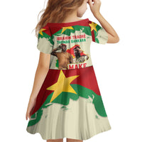 Ibrahim Traore Thomas Sankara Kid Short Sleeve Dress Make Burkina Faso Great Again