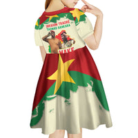 Ibrahim Traore Thomas Sankara Kid Short Sleeve Dress Make Burkina Faso Great Again