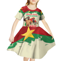 Ibrahim Traore Thomas Sankara Kid Short Sleeve Dress Make Burkina Faso Great Again
