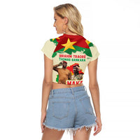 Ibrahim Traore Thomas Sankara Raglan Cropped T Shirt Make Burkina Faso Great Again