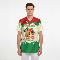 Ibrahim Traore Thomas Sankara Scrub Top Make Burkina Faso Great Again - Wonder Print Shop