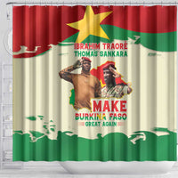 Ibrahim Traore Thomas Sankara Shower Curtain Make Burkina Faso Great Again