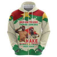 Ibrahim Traore Thomas Sankara Zip Hoodie Make Burkina Faso Great Again