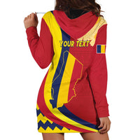 Personalised Chad Independence Day Hoodie Dress Coat Of Arms Gerbera Daisy