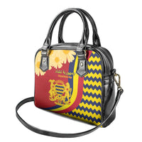 Chad Independence Day Shoulder Handbag Coat Of Arms Gerbera Daisy