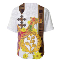 Happy Eritrea New Year Baseball Jersey Adey Abeba Flower With Habesha Tilet Pattern - Wonder Print Shop