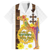 Happy Eritrea New Year Family Matching Puletasi and Hawaiian Shirt Adey Abeba Flower With Habesha Tilet Pattern - Wonder Print Shop