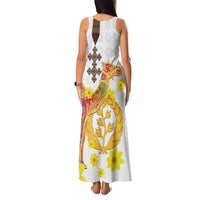 Happy Eritrea New Year Family Matching Tank Maxi Dress and Hawaiian Shirt Adey Abeba Flower With Habesha Tilet Pattern - Wonder Print Shop