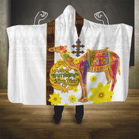 Happy Eritrea New Year Hooded Blanket Adey Abeba Flower With Habesha Tilet Pattern - Wonder Print Shop