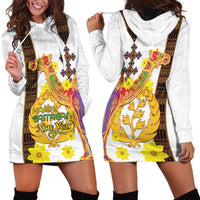 Happy Eritrea New Year Hoodie Dress Adey Abeba Flower With Habesha Tilet Pattern - Wonder Print Shop