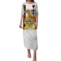 Happy Eritrea New Year Puletasi Adey Abeba Flower With Habesha Tilet Pattern - Wonder Print Shop