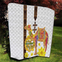 Happy Eritrea New Year Quilt Adey Abeba Flower With Habesha Tilet Pattern - Wonder Print Shop