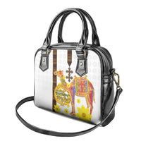 Happy Eritrea New Year Shoulder Handbag Adey Abeba Flower With Habesha Tilet Pattern - Wonder Print Shop