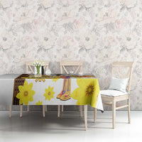 Happy Eritrea New Year Tablecloth Adey Abeba Flower With Habesha Tilet Pattern - Wonder Print Shop