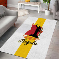 Angola National Heroes Day Area Rug Agostinho Neto With Map - Wonder Print Shop