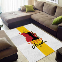 Angola National Heroes Day Area Rug Agostinho Neto With Map - Wonder Print Shop