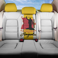 Angola National Heroes Day Back Car Seat Cover Agostinho Neto With Map - Wonder Print Shop